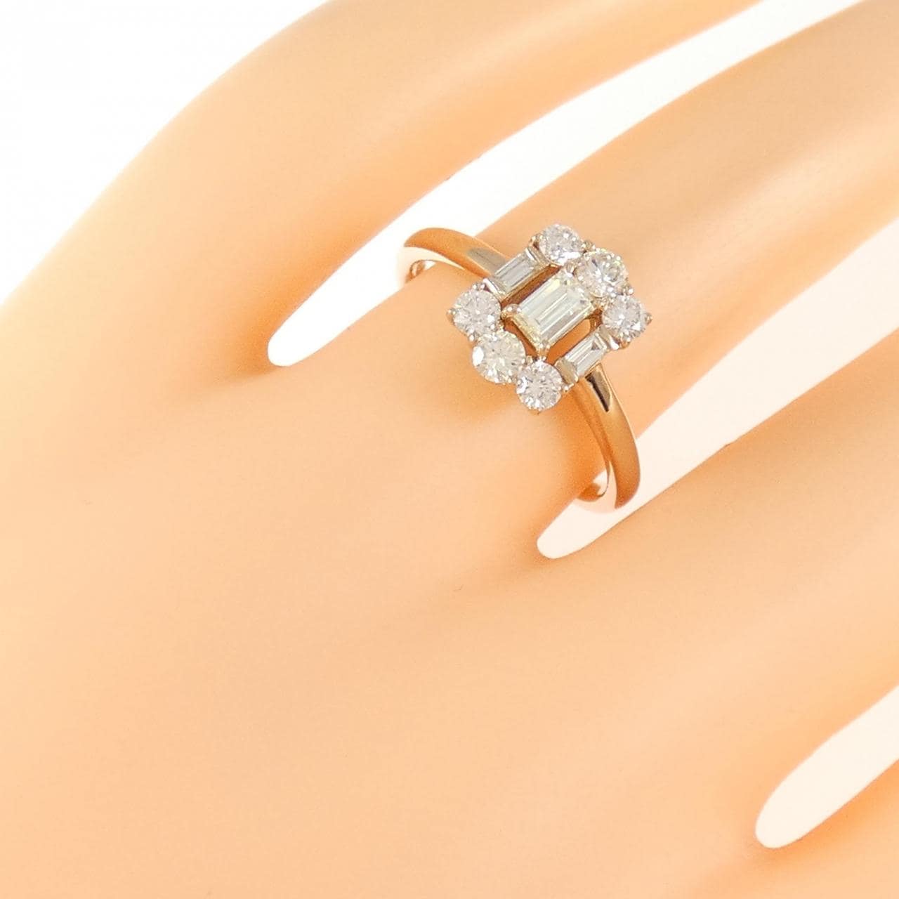 K18PG ダイヤモンド リング 0.209CT