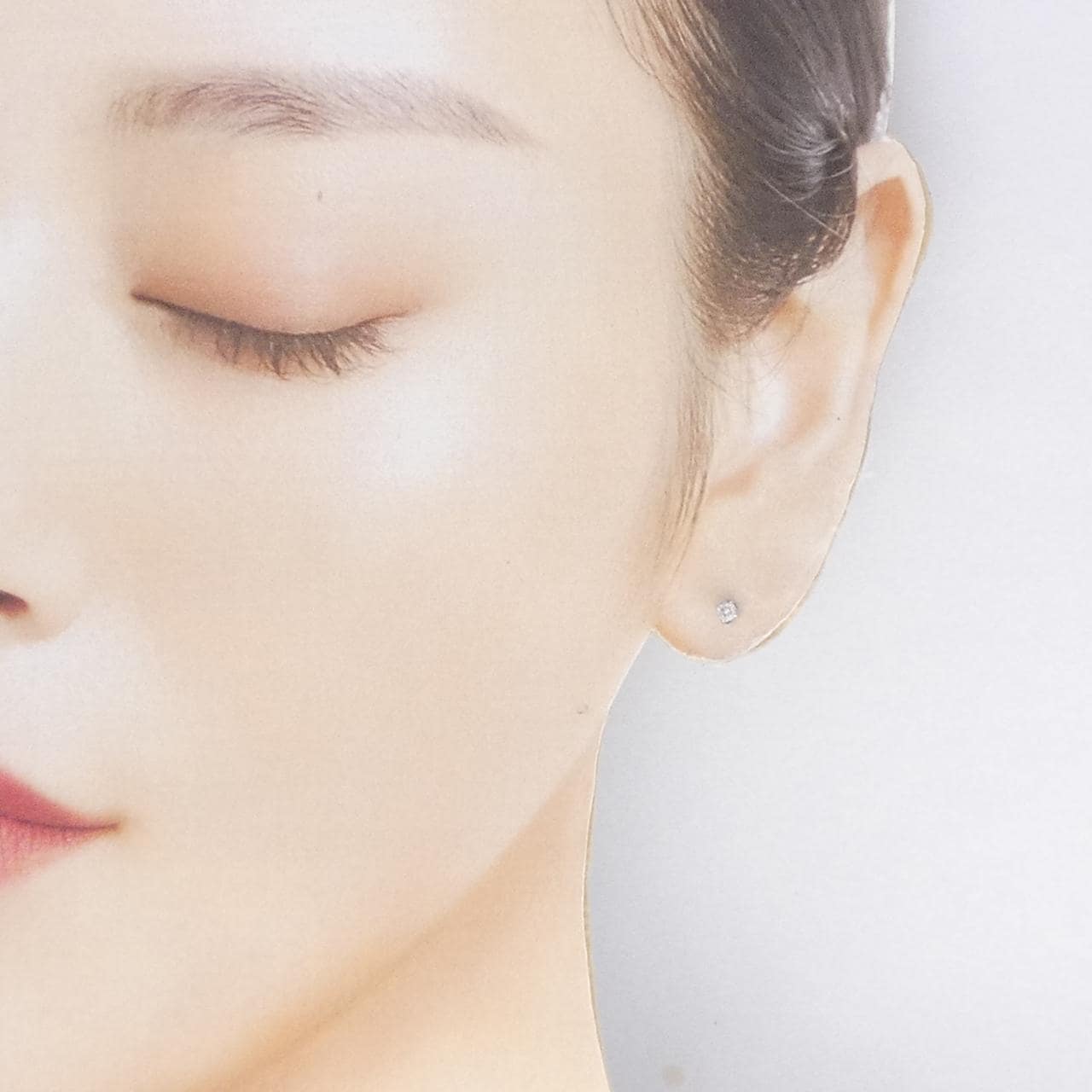 PT900 ダイヤモンド ピアス 0.10CT