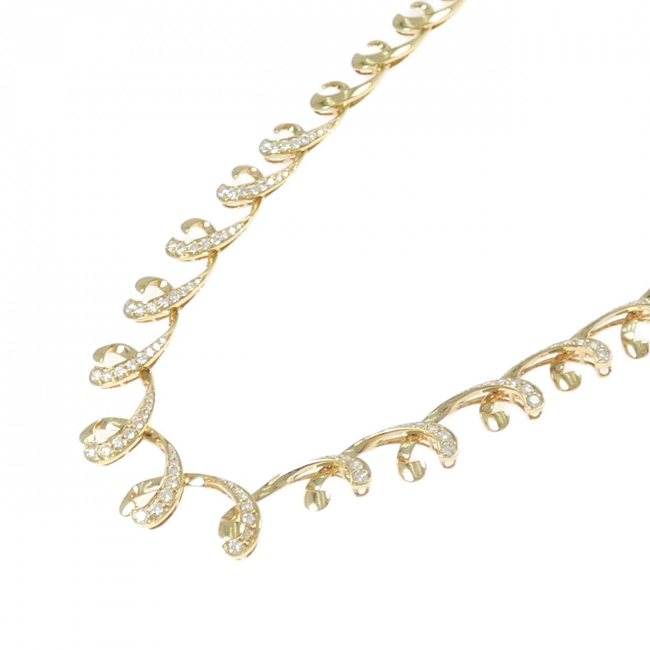 750YG ダイヤモンド ネックレス 2.60CT