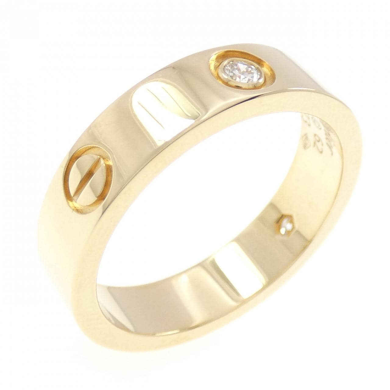 カルティエ ラブ ハーフダイヤ リング