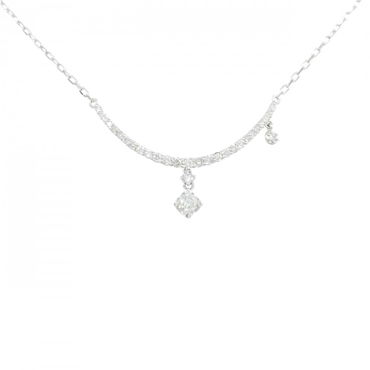 K18WG ダイヤモンド ネックレス 0.44CT