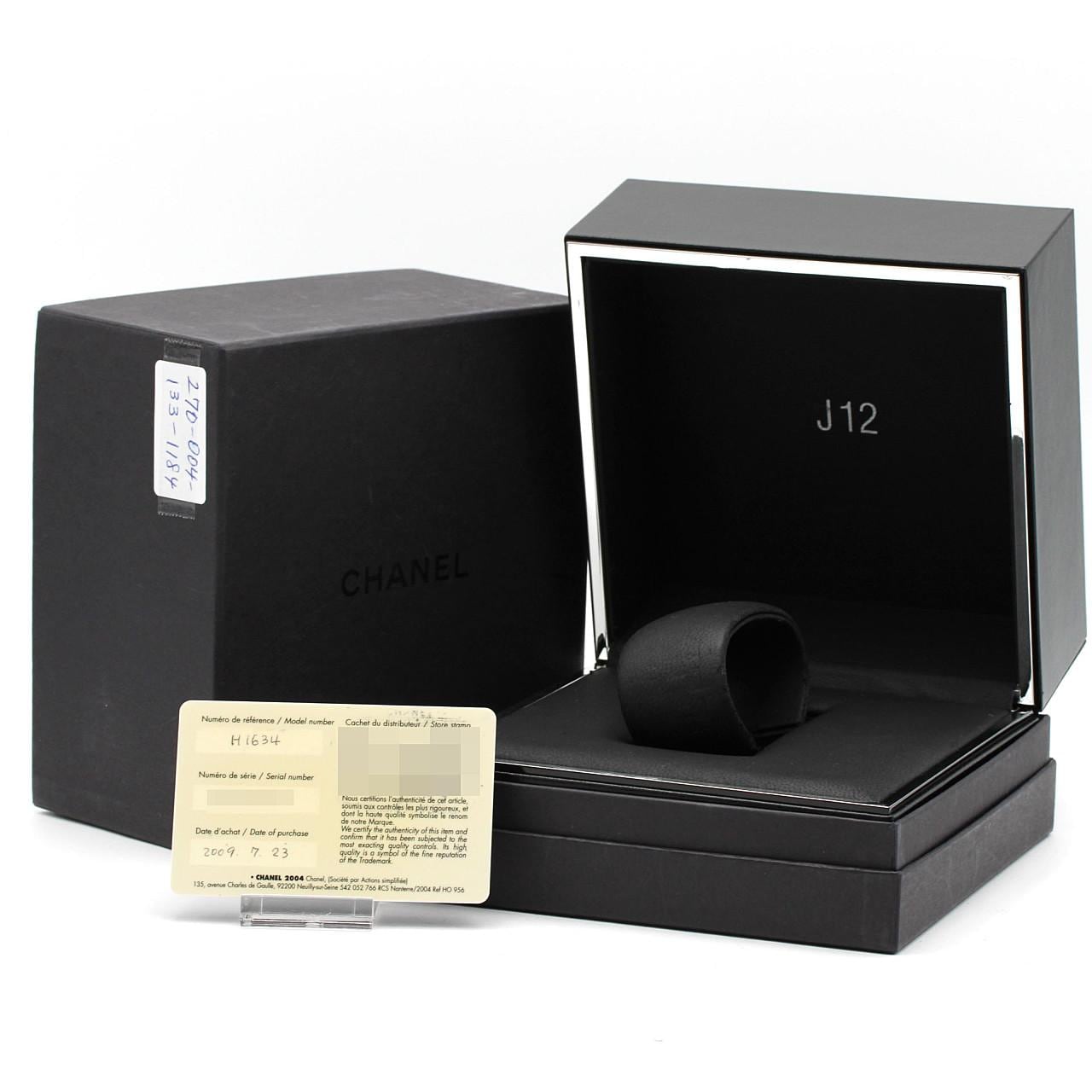 シャネル J12 33mmセラミック･12Pルビー H1634 セラミック クォーツ