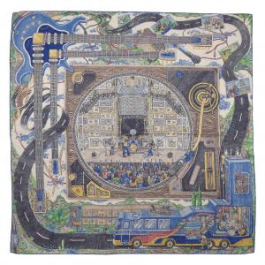 エルメス HERMES SILK MIX H553406T カレジェアン140 ショール