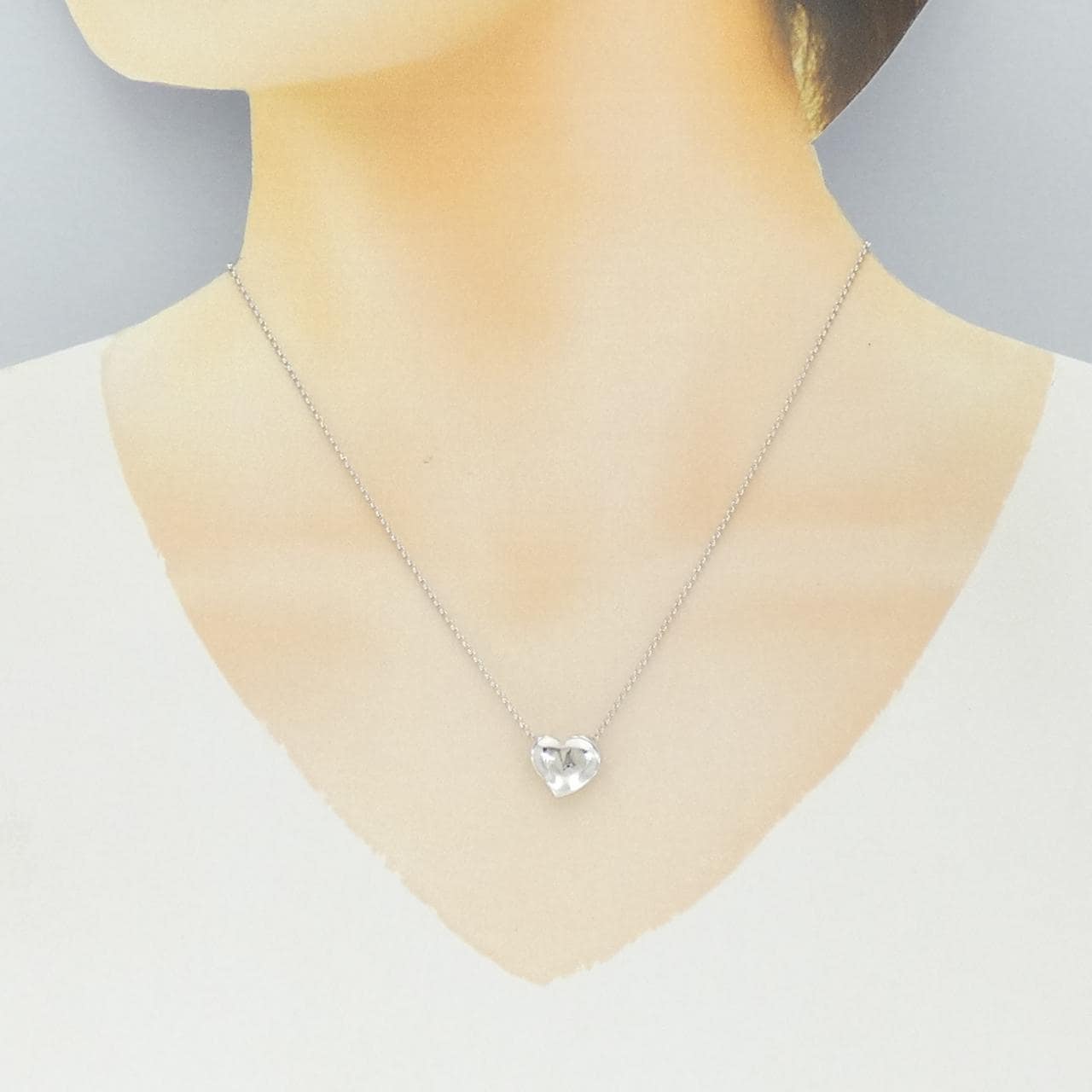 イノーヴェ 750WG/K18WG ハート ネックレス