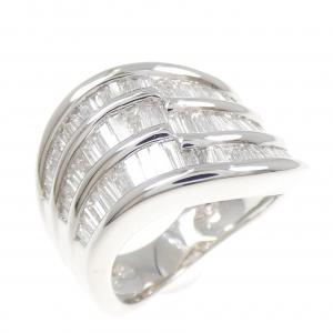 K18WG ダイヤモンド リング 1.75CT