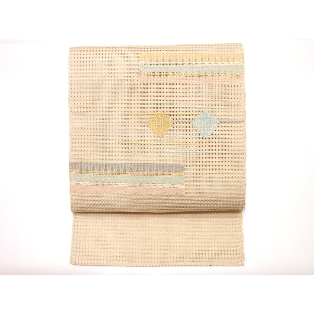 【未使用品】夏名古屋帯　絽綴織