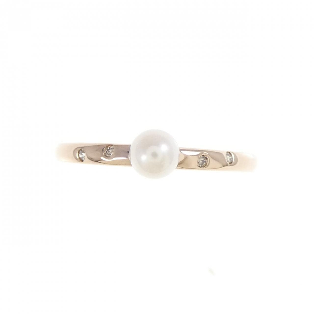 K10PG Akoya pearl ring 3.9mm
