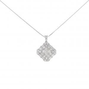 【新品】PT900/PT850 ダイヤモンド ネックレス 1.00CT