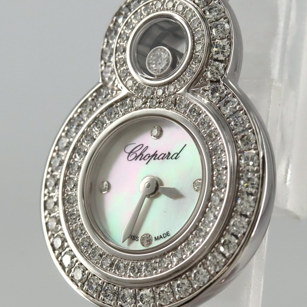 [新品] CHOPARD Happy Eight 白金/2D･4P 204412-1003 白石英