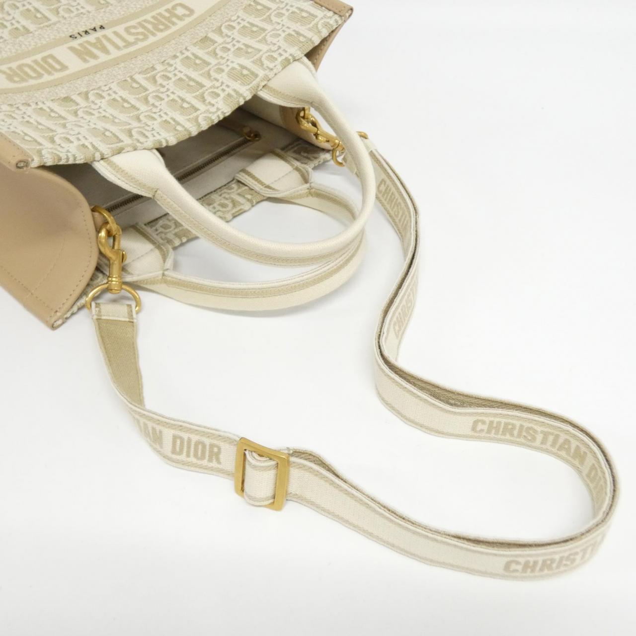 【未使用品】Christian DIOR DIOR OBLIQUE DIOR Book 手提包小號M1325CZBB 包