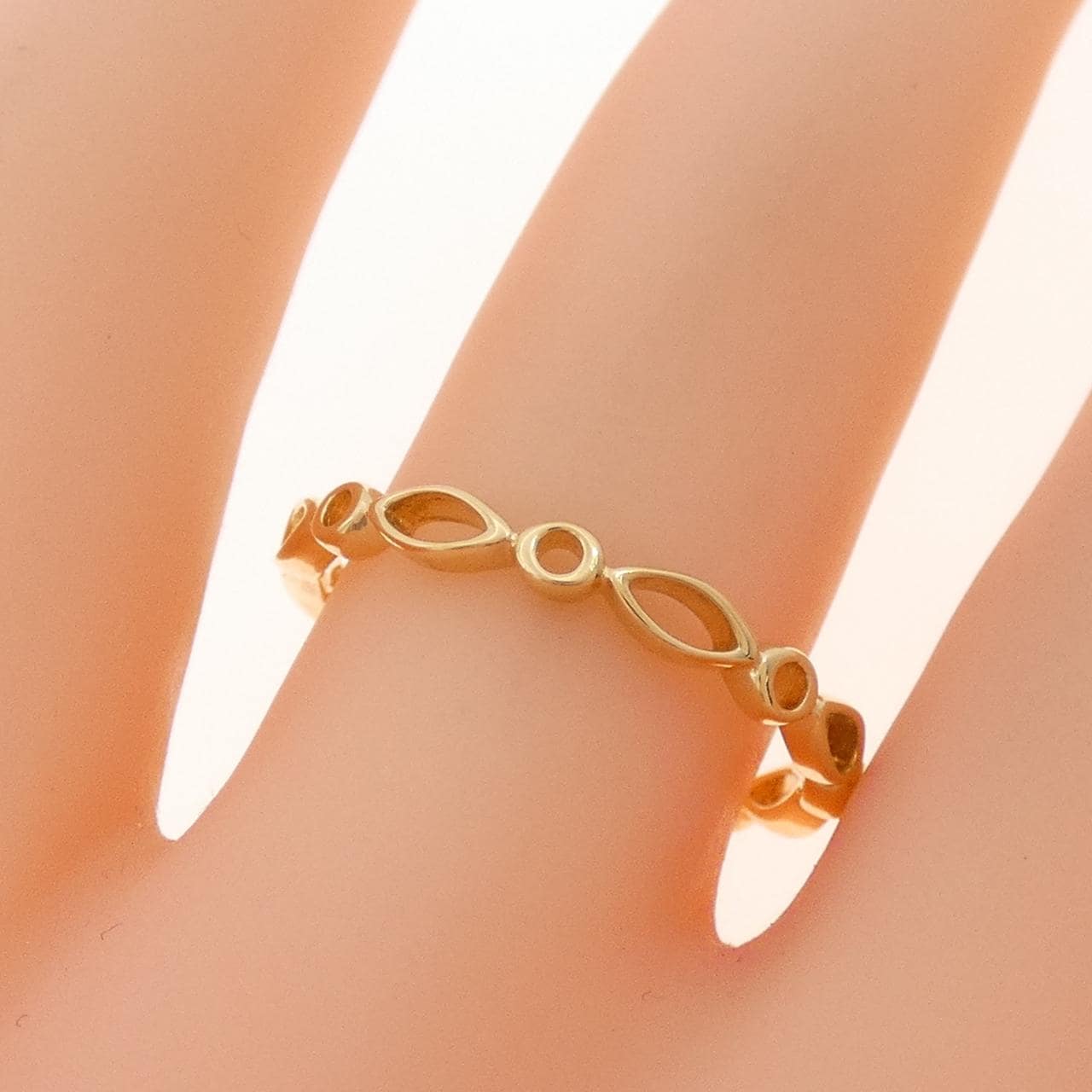 4゜C K18YG リング