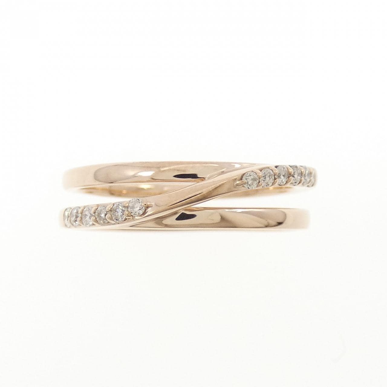 K18PG ダイヤモンド リング 0.13CT