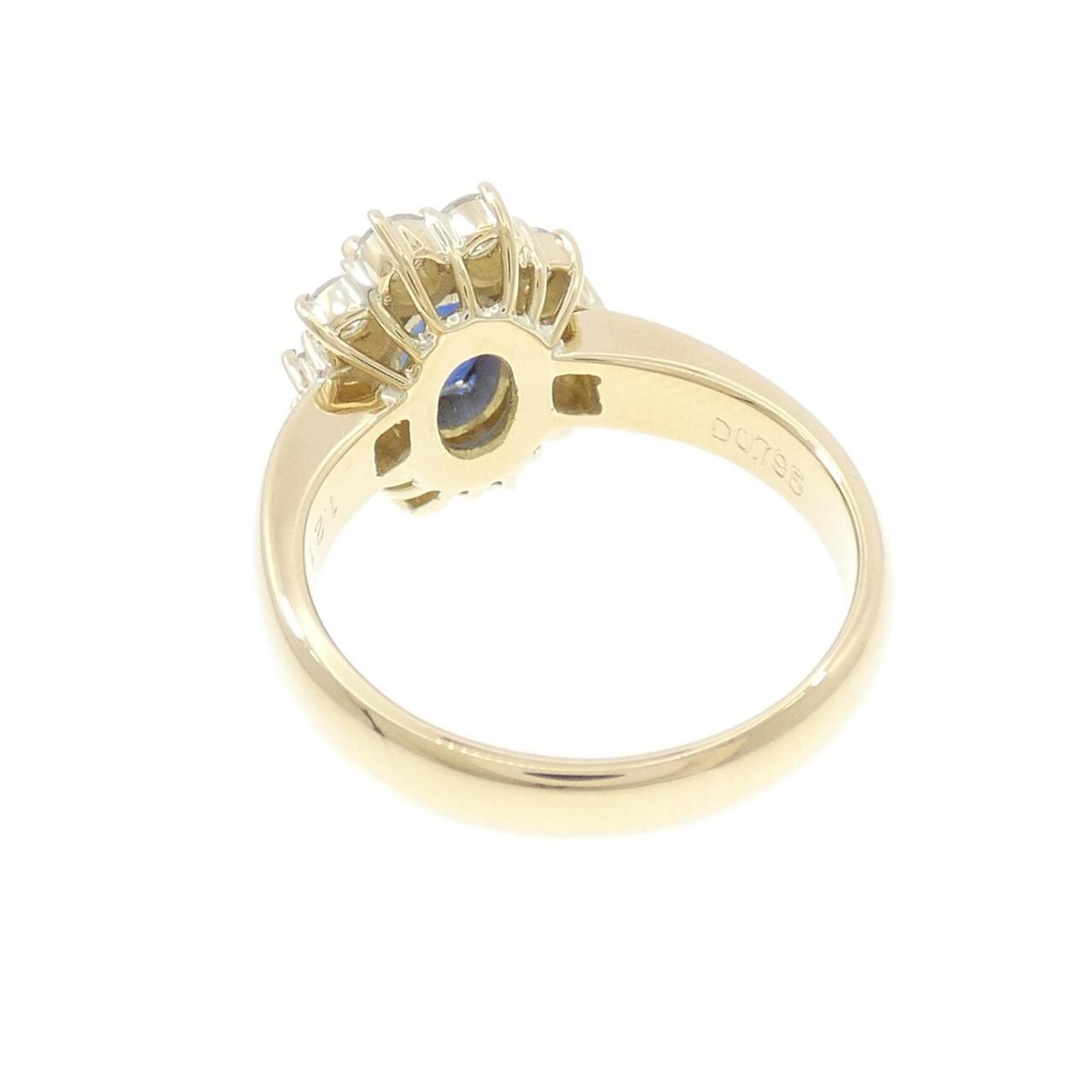 K18YG サファイヤ リング 1.21CT