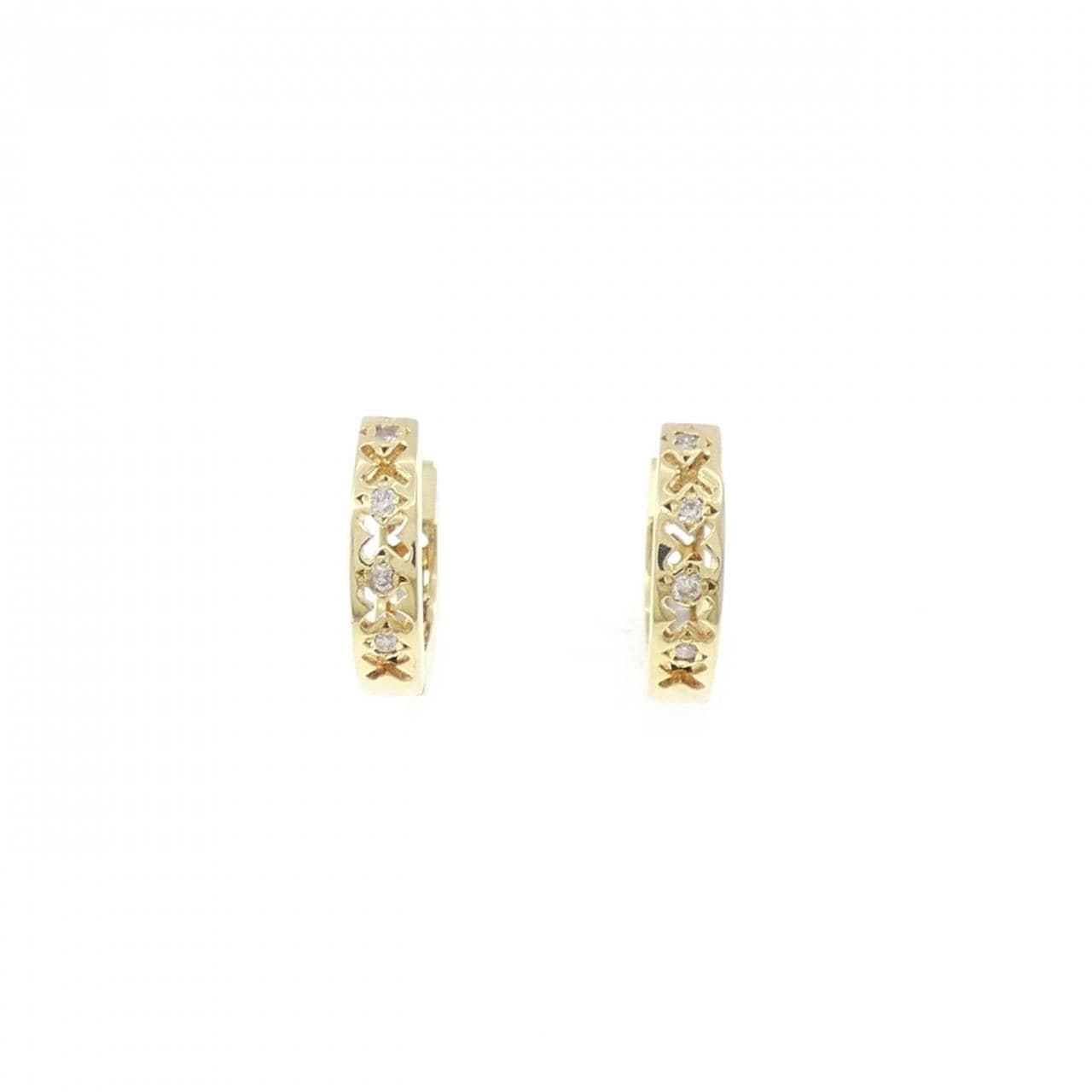 K18YG ダイヤモンド ピアス 0.04CT