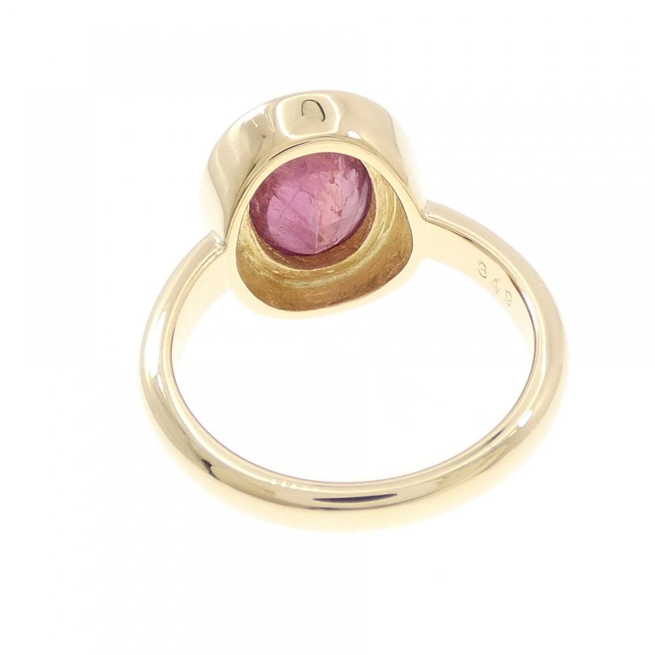 K18YG ルビー リング 3.49CT