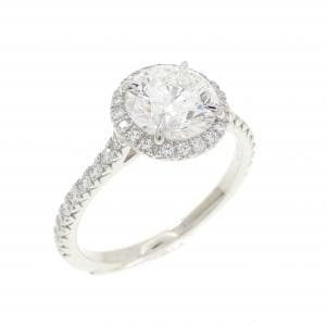 ティファニー ソレスト ラウンド リング 1.43CT G IF 3EXT