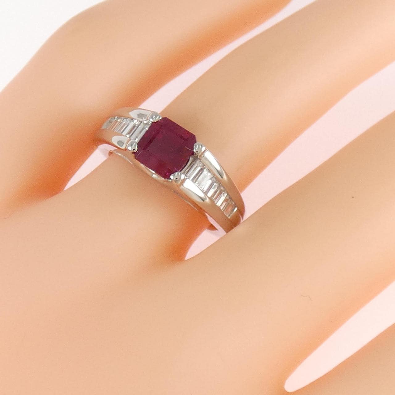 PT900 ルビー リング 1.485CT
