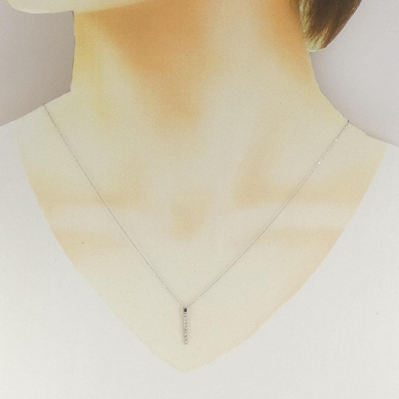 PT900/PT850 ダイヤモンド ネックレス 0.10CT