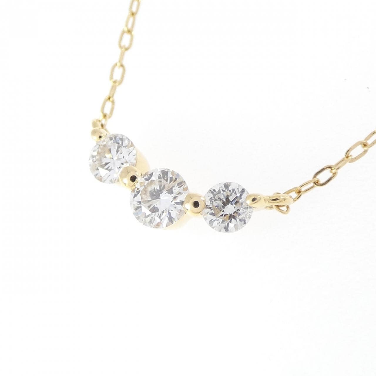 K18YG ダイヤモンド ネックレス 0.24CT
