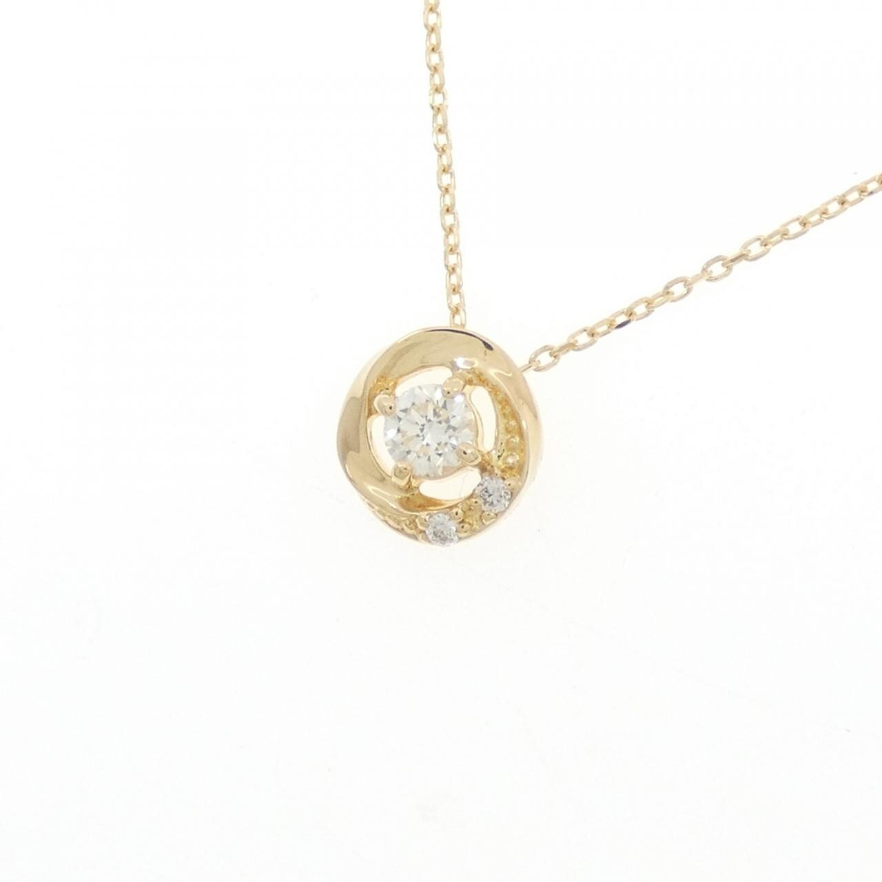 K18YG ダイヤモンド ネックレス 0.081CT