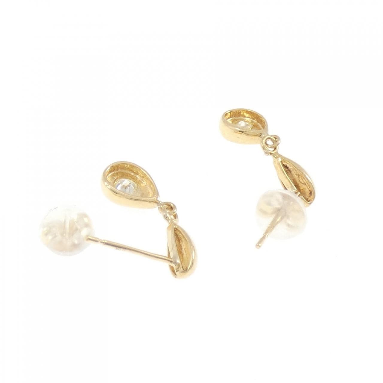 K18YG ダイヤモンド ピアス 0.18CT