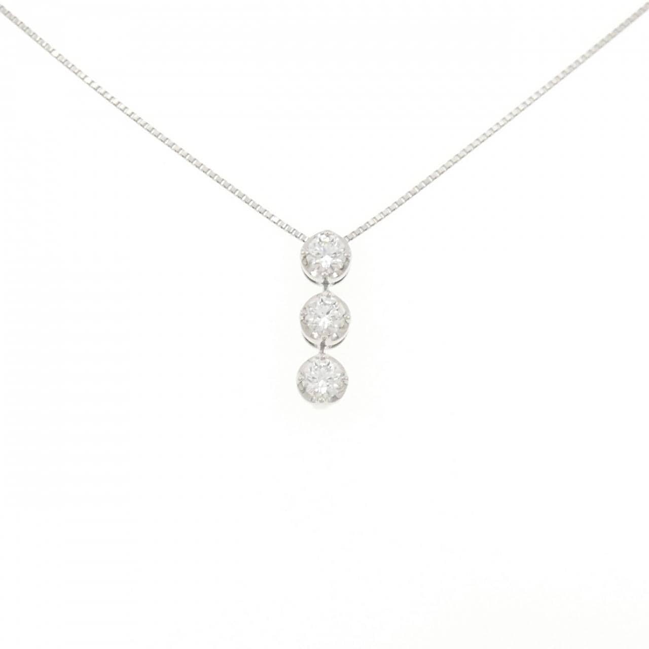 【新品】PT900/PT850 ダイヤモンド ネックレス 0.527CT F SI1 EXT