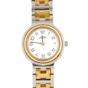 【ノーメンテナンス還元価格】エルメス クリッパー コンビ SSxGP クォーツ