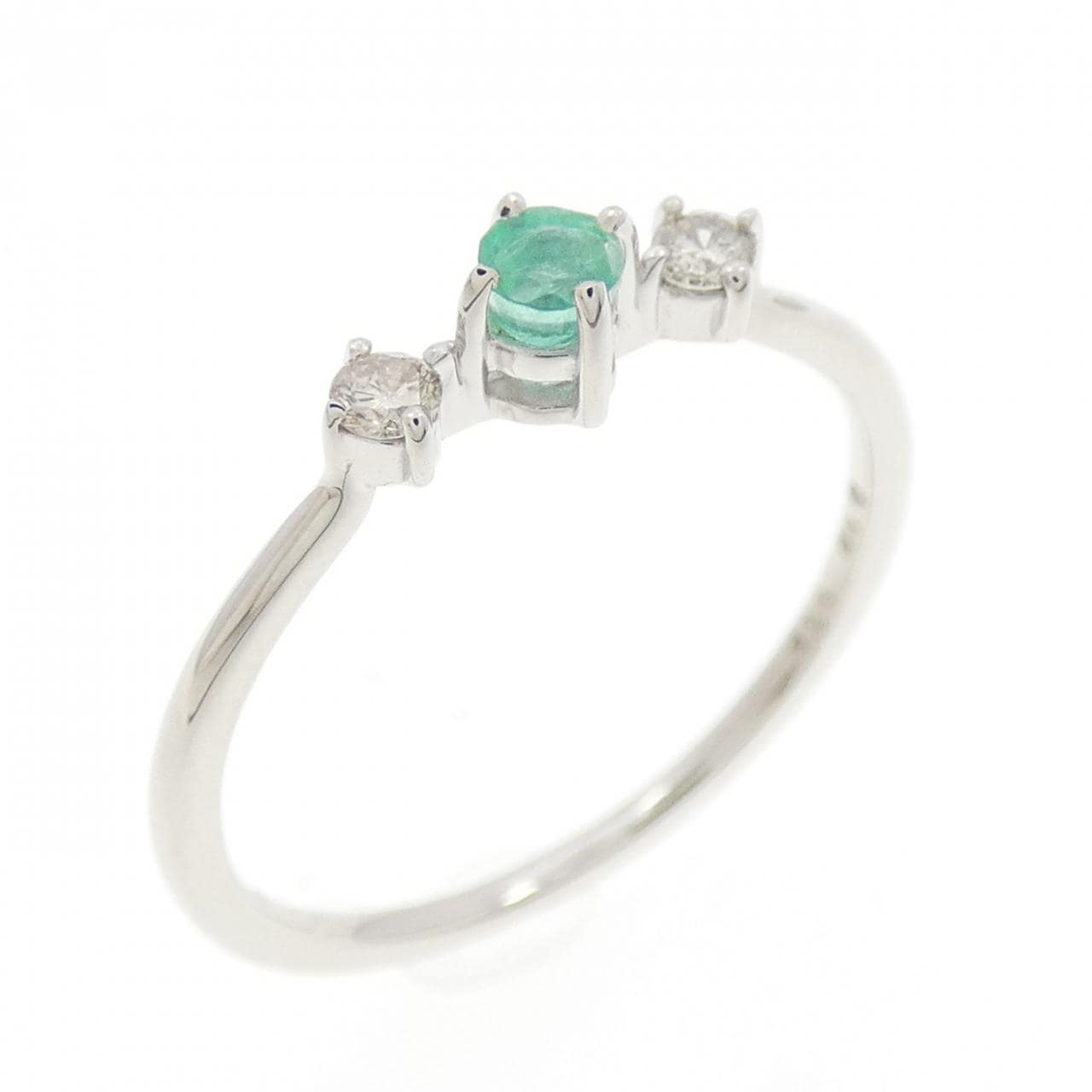 K10WG エメラルド リング 0.02CT