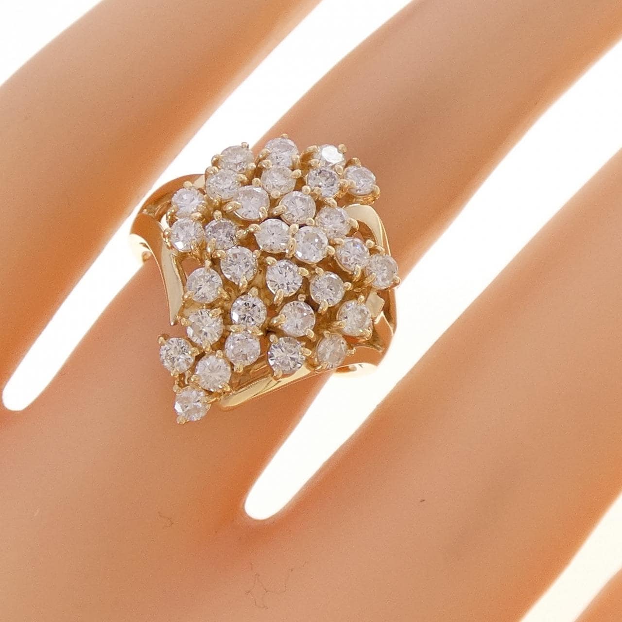 K18YG ダイヤモンド リング 1.31CT
