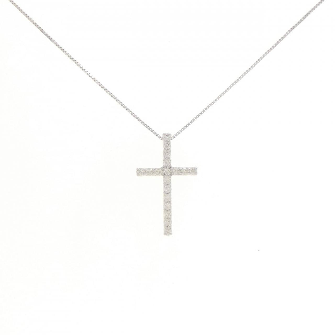 K18WG ダイヤモンド ネックレス 0.20CT