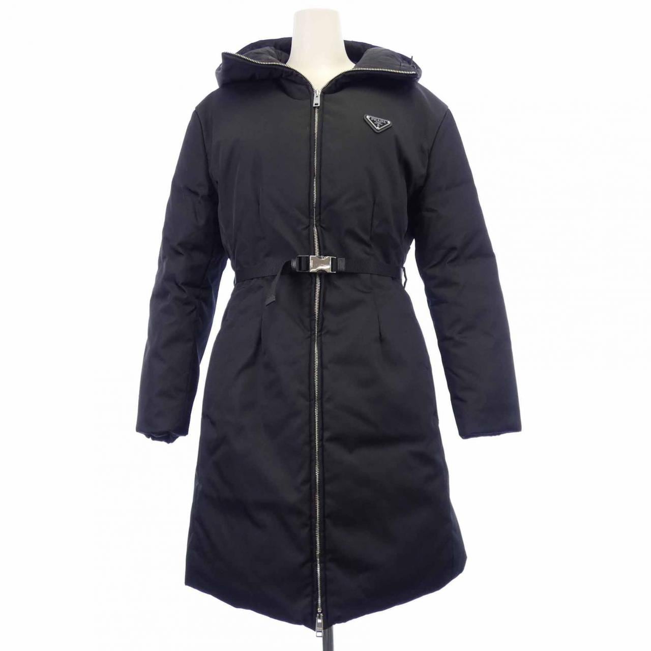 Prada Triangle Logo Down Coat 292077 S222 1WQ8