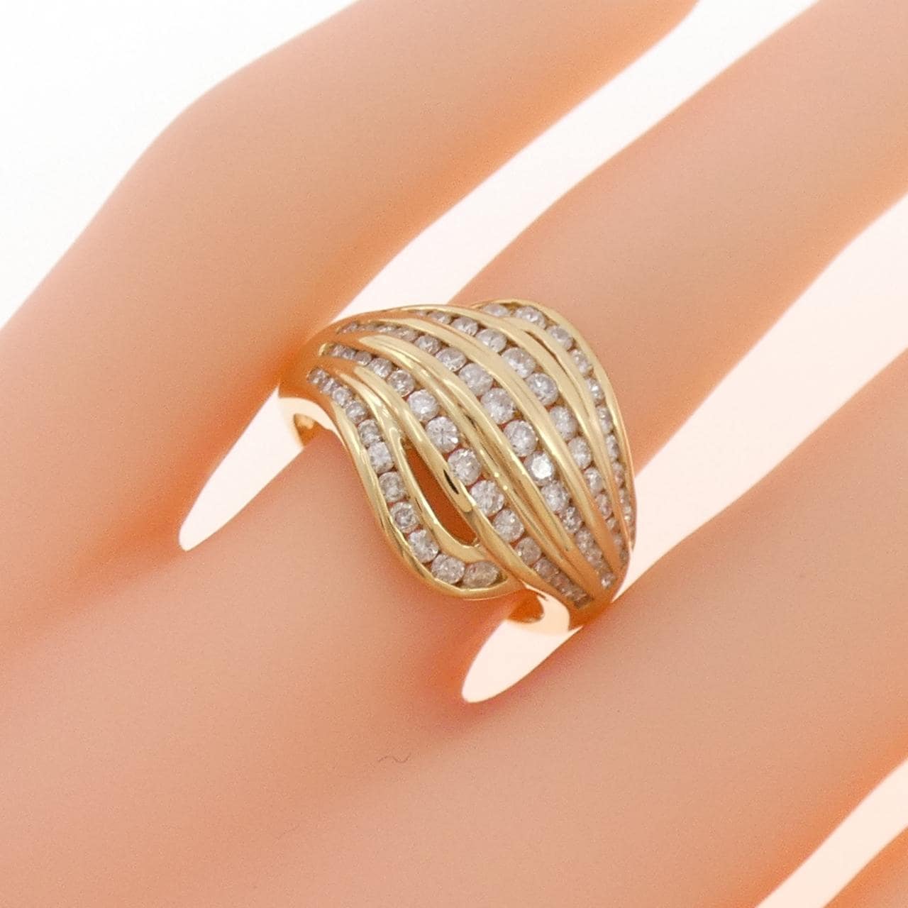 K18YG ダイヤモンド リング 1.00CT