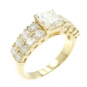 750YG ダイヤモンド リング 1.025CT J VS1 ファンシーカット