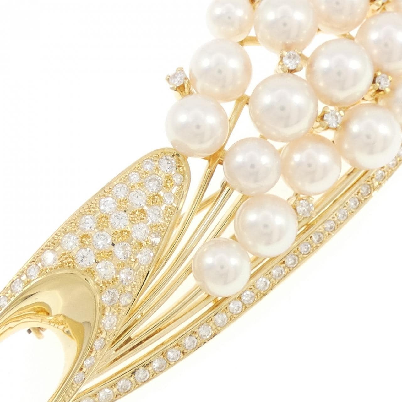 K18YG アコヤパール ブローチ