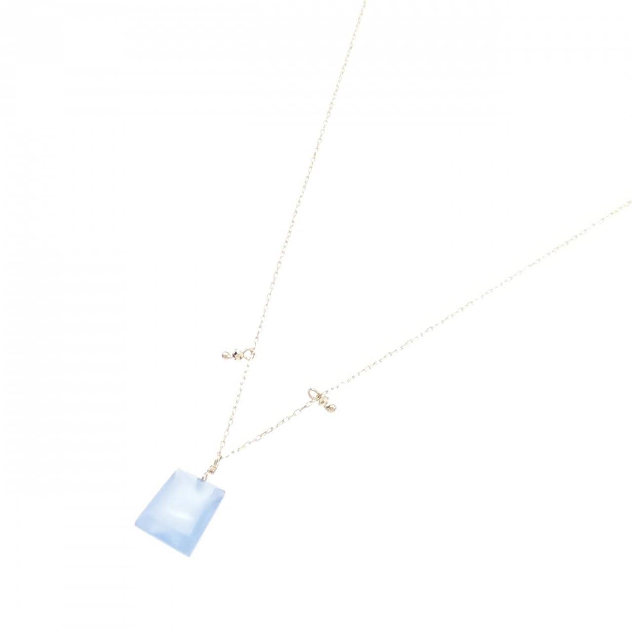 [BRAND NEW] K10YG Agate Necklace