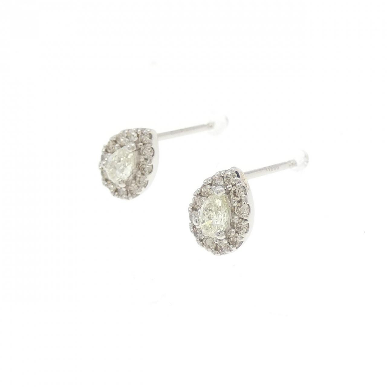 [BRAND NEW] PT900 Diamond earrings 0.34CT