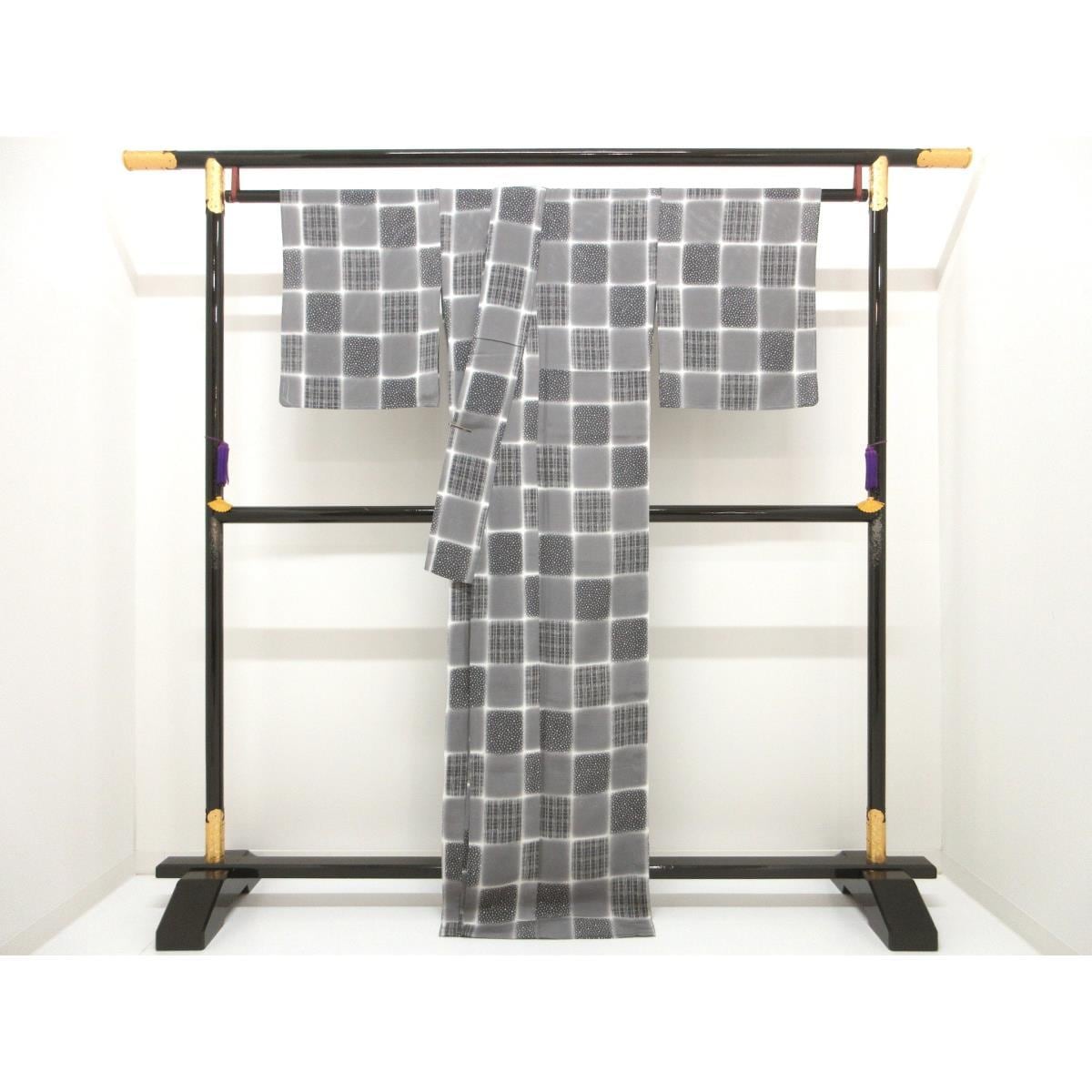 【新品】単衣　絽小紋
