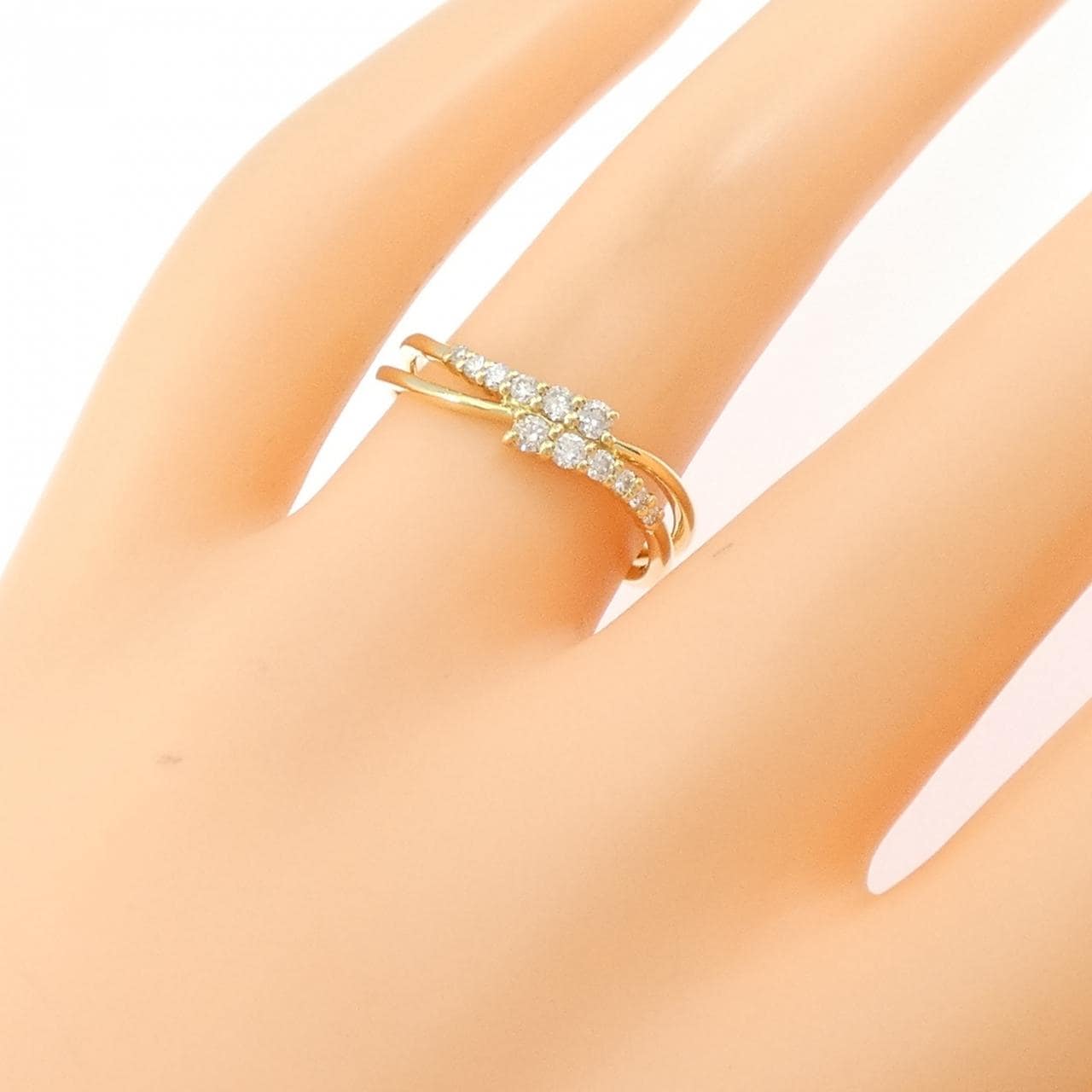 K18YG ダイヤモンド リング 0.20CT