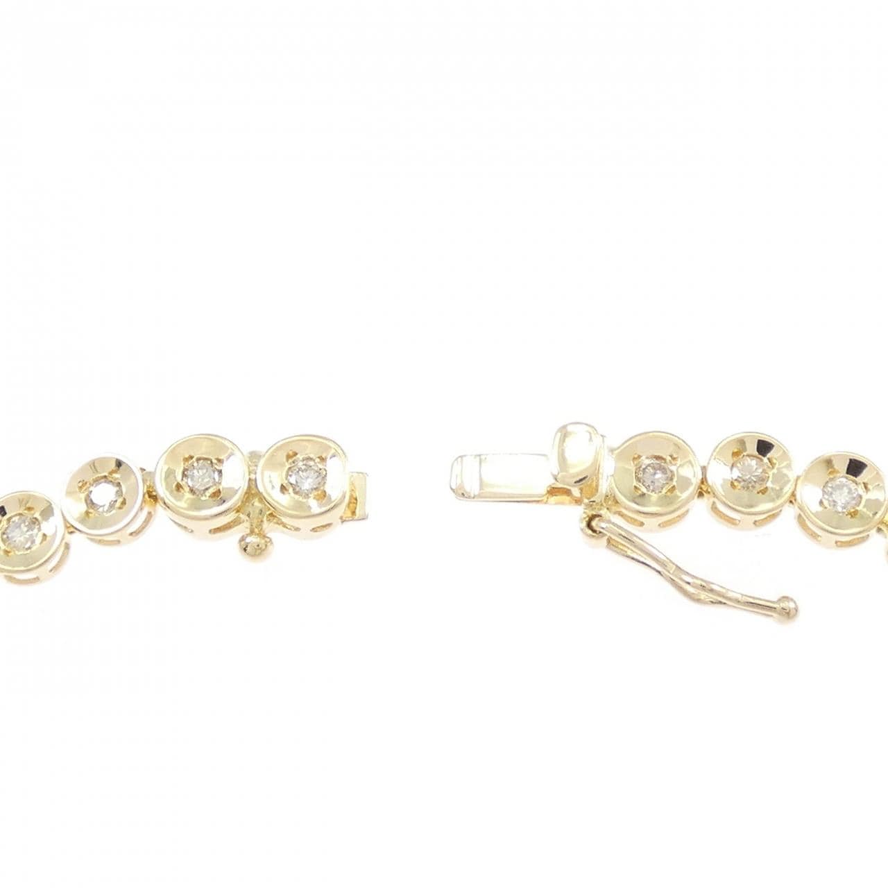 K18YG ダイヤモンド ブレスレット 1.00CT