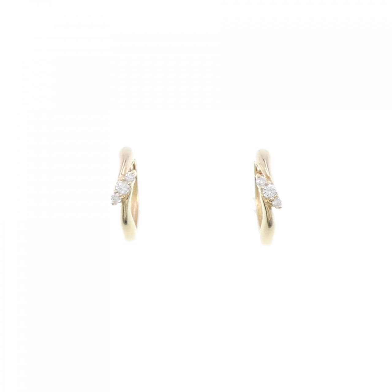 [BRAND NEW] K10YG Diamond earrings 0.04CT