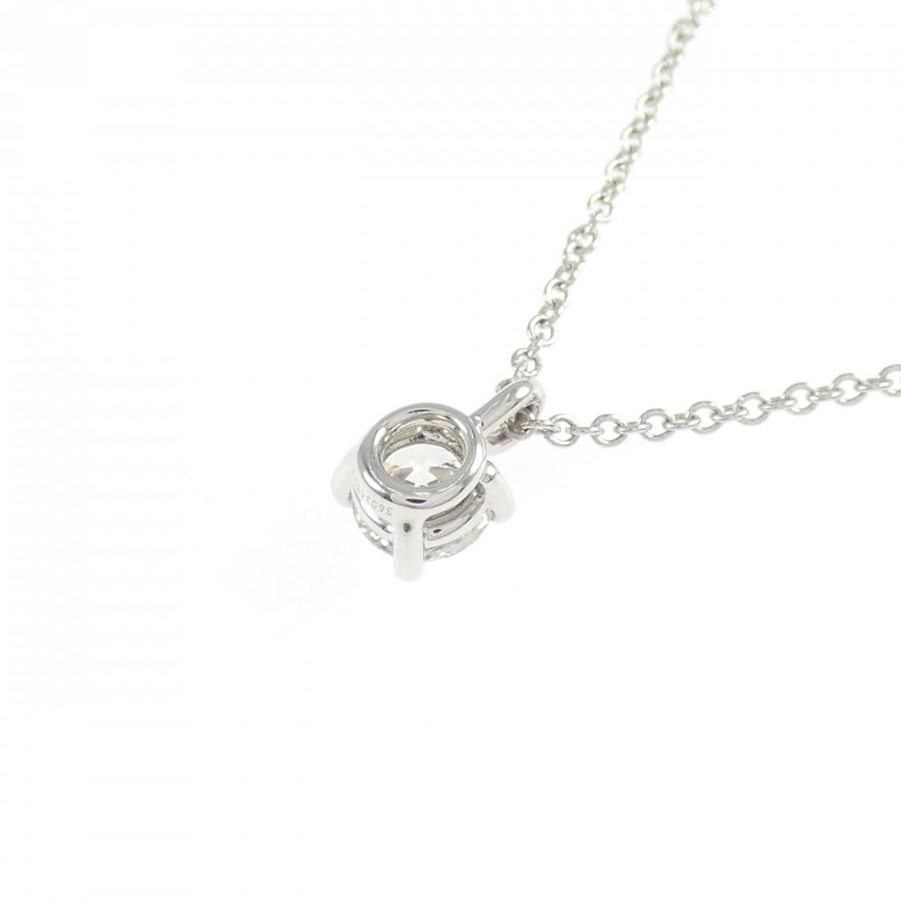 ティファニー ソリティア ネックレス 0.34CT J VS2 3EXT