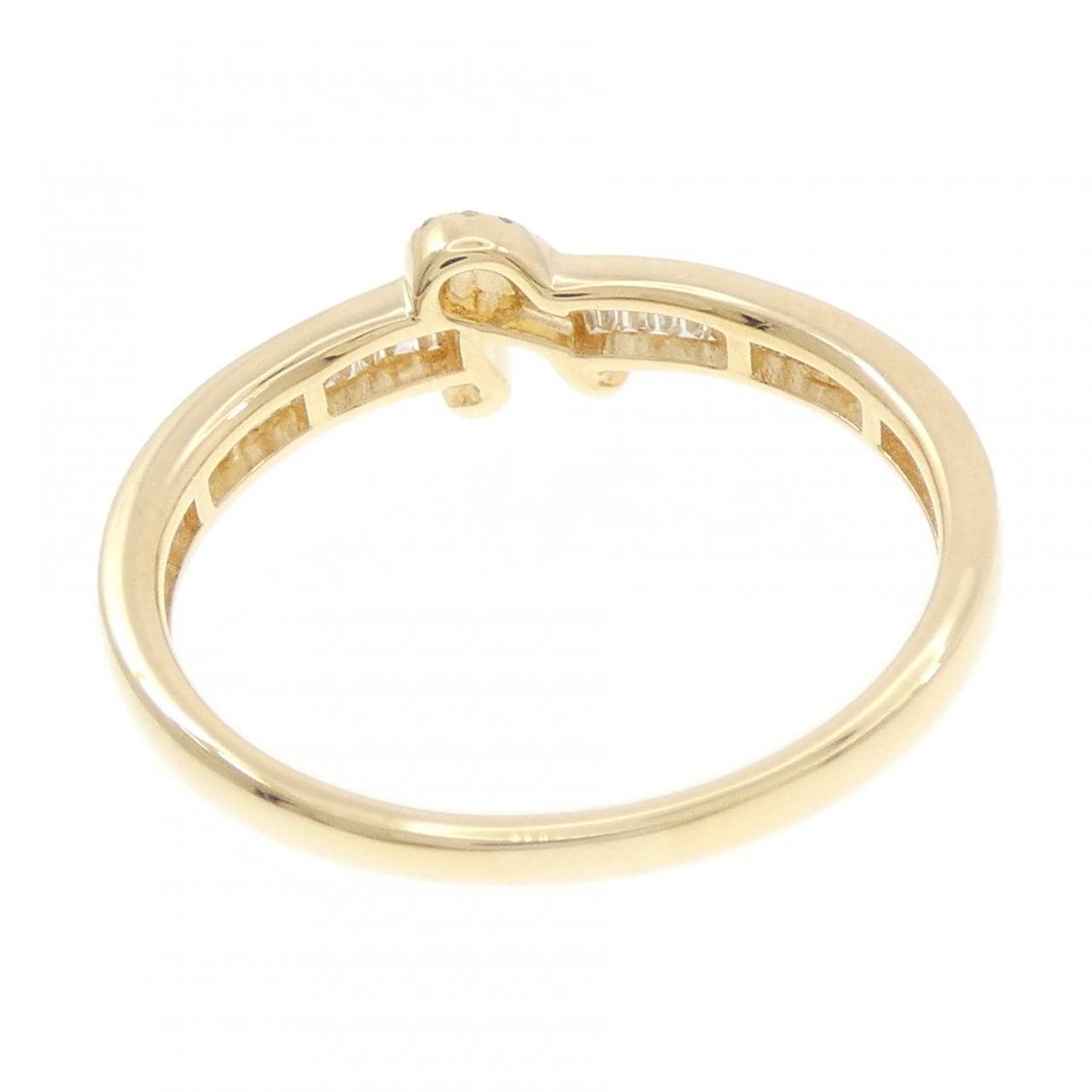 K18YG イニシャルA ダイヤモンド リング 0.25CT