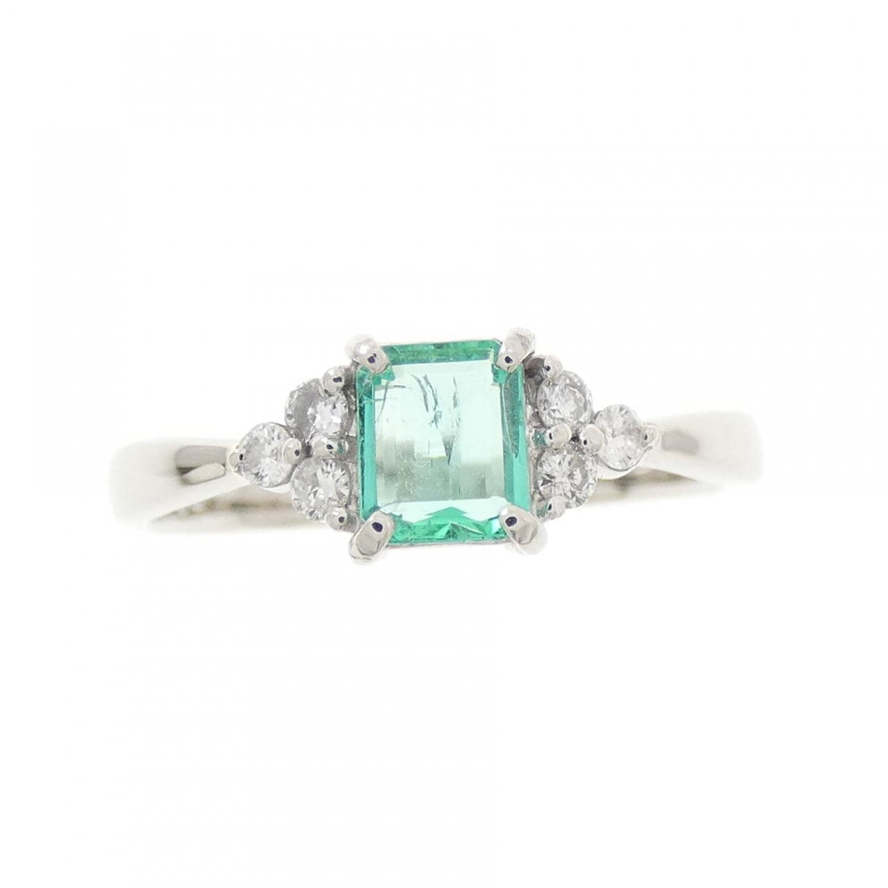 PT900 エメラルド リング 0.53CT