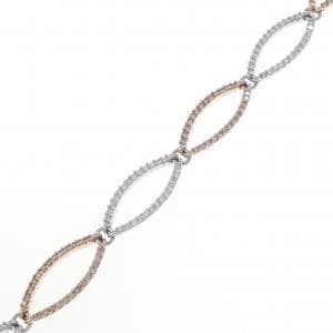 K18WG/K18PG ダイヤモンド ブレスレット