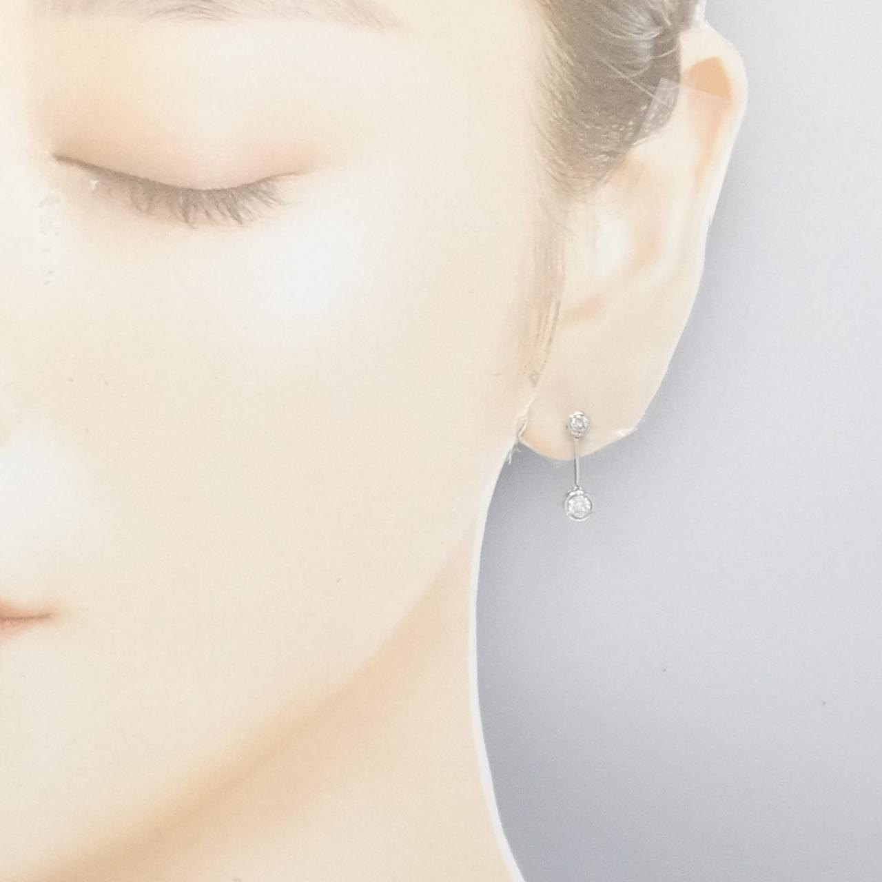 PT900 ダイヤモンド ピアス 0.50CT