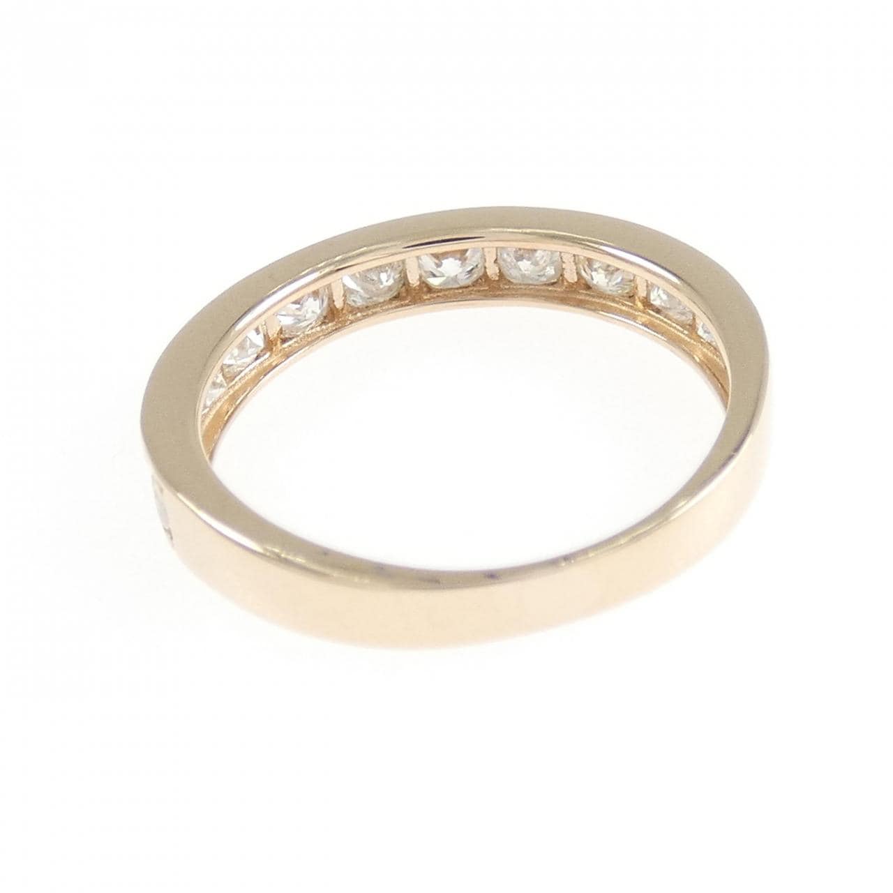 K18PG ハーフエタニティ ダイヤモンド リング 0.67CT