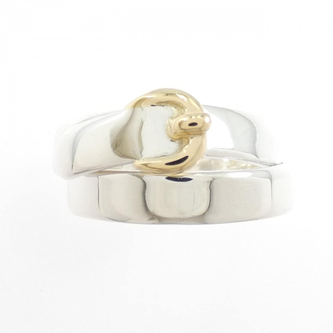 【ヴィンテージ】エルメス ドュブルトュール リング