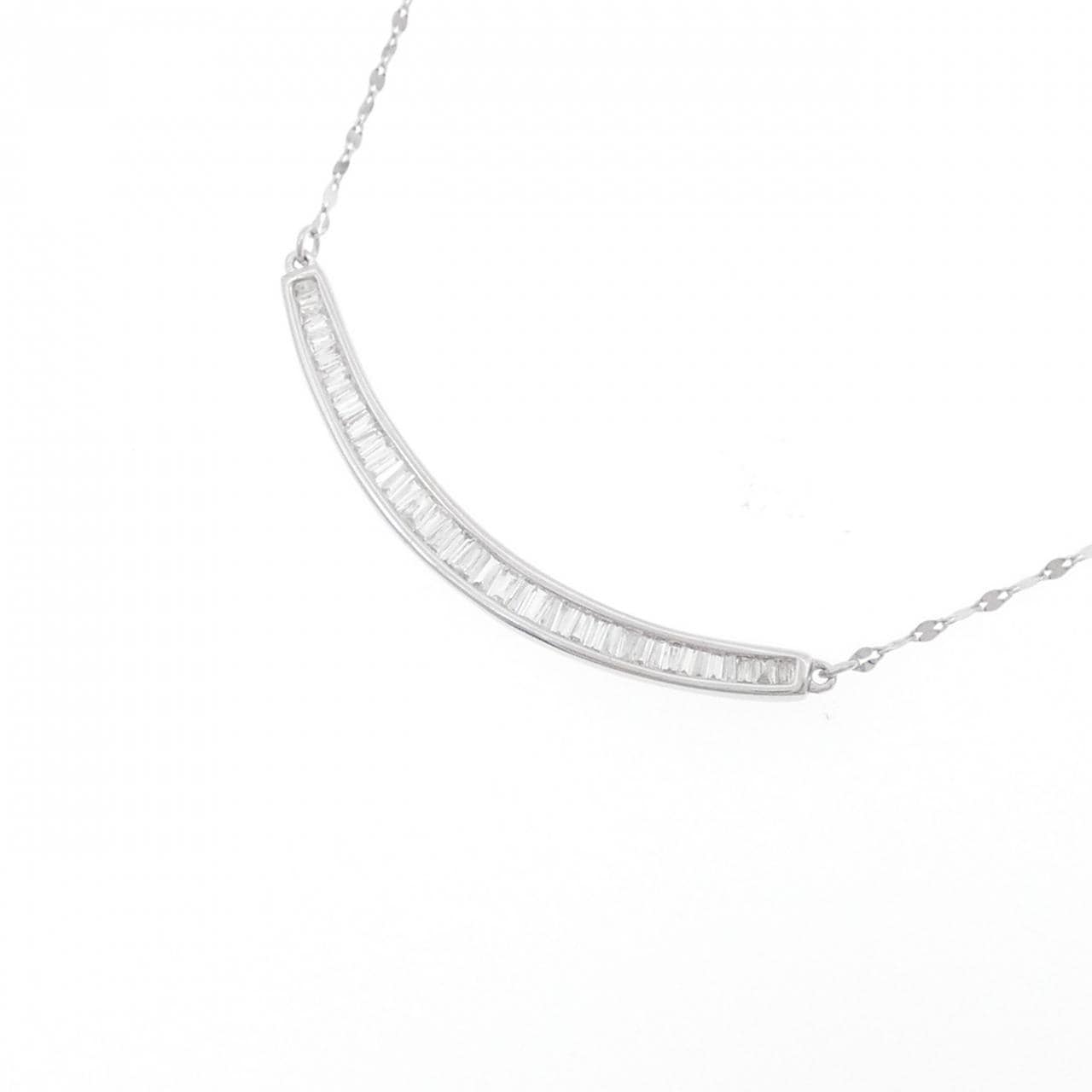 K18WG ダイヤモンド ネックレス 0.25CT