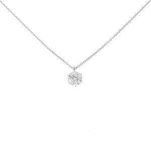 【リメイク】PT900/PT850 ソリティア ダイヤモンド ネックレス 0.539CT G I1 Good