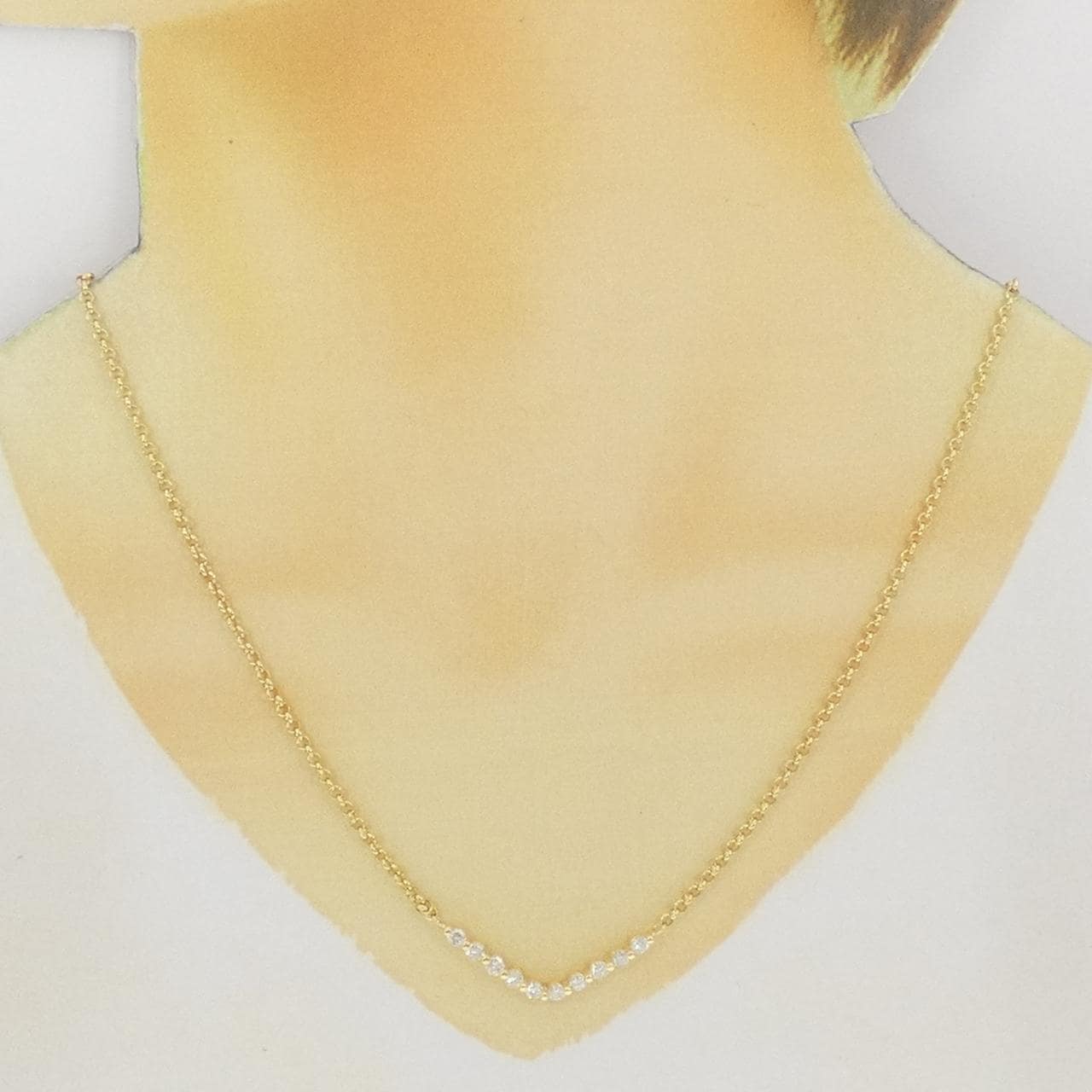 K18YG ダイヤモンド ネックレス 0.94CT